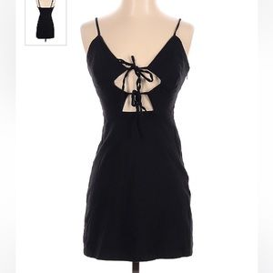 NWT Cotton Candy LA Cut-out Tie Black Mini Dress
